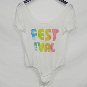 PST Los Angeles "Festival" Short Sleeve Bodysuit